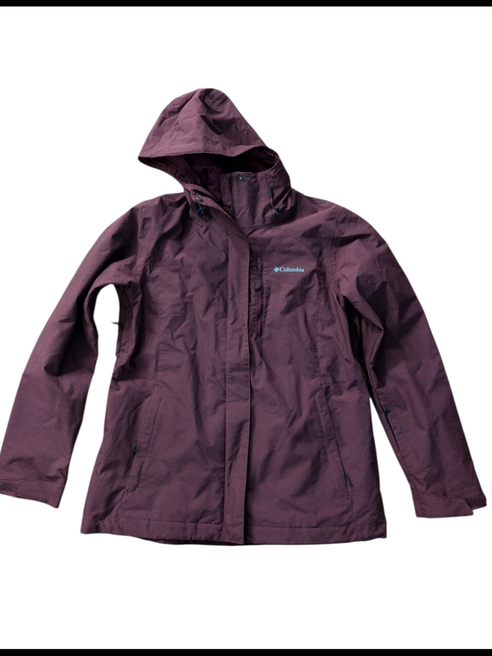 Columbia Women's Hooded Rain Jacket - Plum